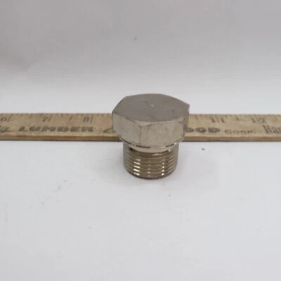 Hex Head Plug Pipe Threaded Fitting Carbon Steel 1" - Image 1 of 4