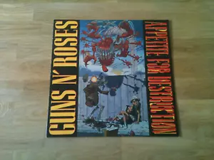 Guns N`Roses - Appetite For Destruction - Vinyl 1987 + Poster + 16 Sticker / RAR - Bild 1 von 10