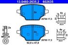 ATE (13.0460-2635.2) brake pads rear brake blocks for Citroen Opel