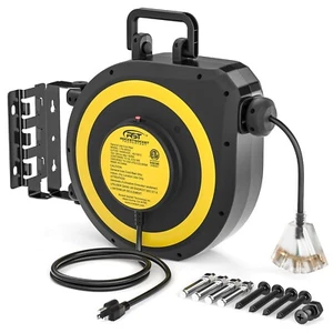 CRST 55FT Verlängerungskabel, 14AWG/13A/SJTOW, UL gelistet, Dreifacher Wasserhahn, 1625W Maximal - Bild 1 von 8