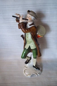 VINTAGE GOEBEL KOLONIAL FLÖTENSPIELER MIT TROMMEL - Bild 1 von 3