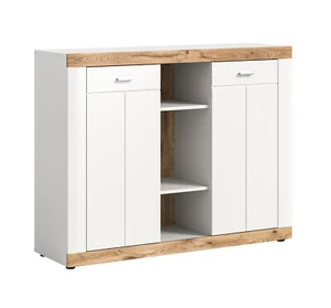 xonox.home Kommode Sideboard Highboard Anrichte Schrank Laredo weiß 104x131x40cm - Bild 1 von 5