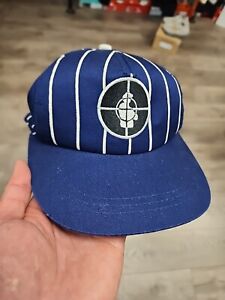 Vintage Navy Public Enemy Euro Tour Pinstrip snapback - Rare - Target Logo