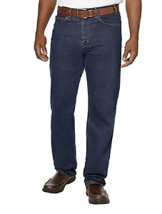 Pantalones de mezclilla elásticos cómodos Kirkland Signature para hombre, azules, 42-36 - Imagen 1 de 4