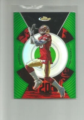 2005 Finest Green Refractors #84 Brandon Lloyd   129/199 - Image 1 of 2