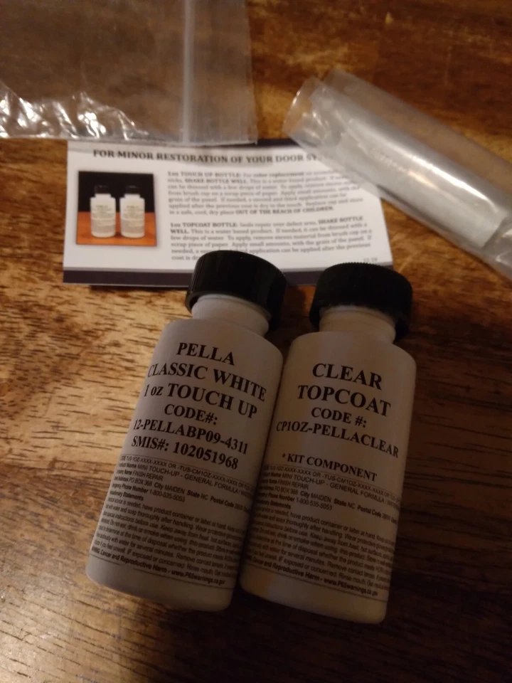 Pella Classic White Touch Up Paint /clearcoat 1-0z