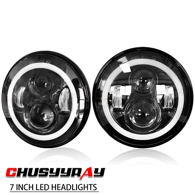 подходит для Chevrolet Camaro Z28 SS RS 1967 1968 1969 1970 1971 пара 7-дюймовых светодиодных фар - Изображение 1 из 4