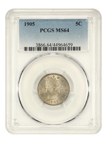 1905 5c PCGS MS64 Cover