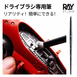 RAYSTUDIO 1# 2# 3# Modeling Dry Brushes Set for Model Detail Dust Brush 3-size - Picture 1 of 9