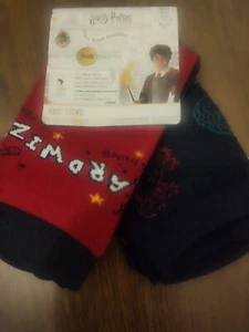 Pack of 2 x  Pairs of Harry Potter Boys Kids Cotton Rich Socks  - 10-14 years - Picture 1 of 2