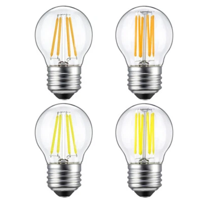 1/4/6pc Antique LED Light Bulb Lamp G45 4W 6W Dimmable Edison Filament Bulb 110V - Image 1 of 4