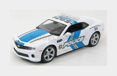 MAISTO 31208 CHEVROLET - CAMARO SS RS POLICE 2010 - WHITE BLUE - 1/24 - Immagine 1 di 2
