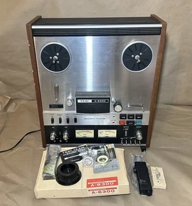 TEAC A-6300 Auto-Reverse 4 Track Stereo Reel to Reel Tape Recorder | FOR PARTS - Picture 1 of 24