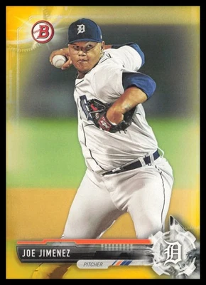 2017 Bowman #BP38 Joe Jimenez Detroit Tigers Prospects Yellow Baseball Card - Image 1 of 2