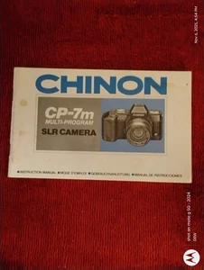 Chinon CP-7m Instruction Pamphlet 1986  - Picture 1 of 1