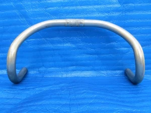 Vintage Nitto B123 AA 380mm Gun Metal NJS Handlebar CUT Free Shipping - Picture 1 of 9