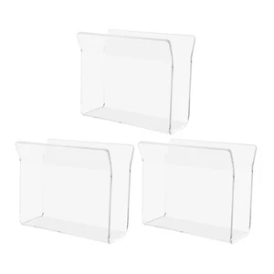 3pcs Napkin Dispenser: Clear Tissue Holder Box For Kitchen Bathroom & - Picture 1 of 12