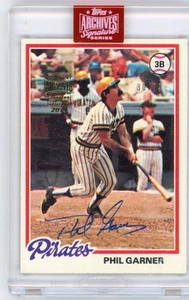 2019 Topps Archives Signature Series PHIL GARNER /99 AUTOGRAPHED 1978 TOPPS CARD - Picture 1 of 2