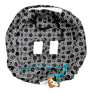 Boppy Shopping Cart Cover Child Black & White Geometric Design highchair - Picture 1 of 7