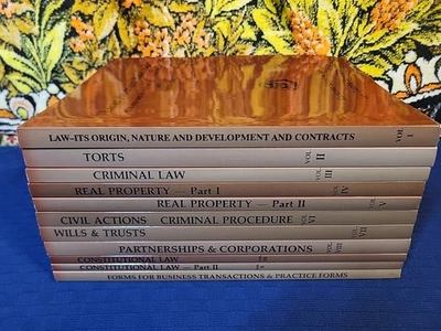 RARE SET Blackstone School of Law (volume 1-11) 1993 Paperbacks - Image 1 of 4