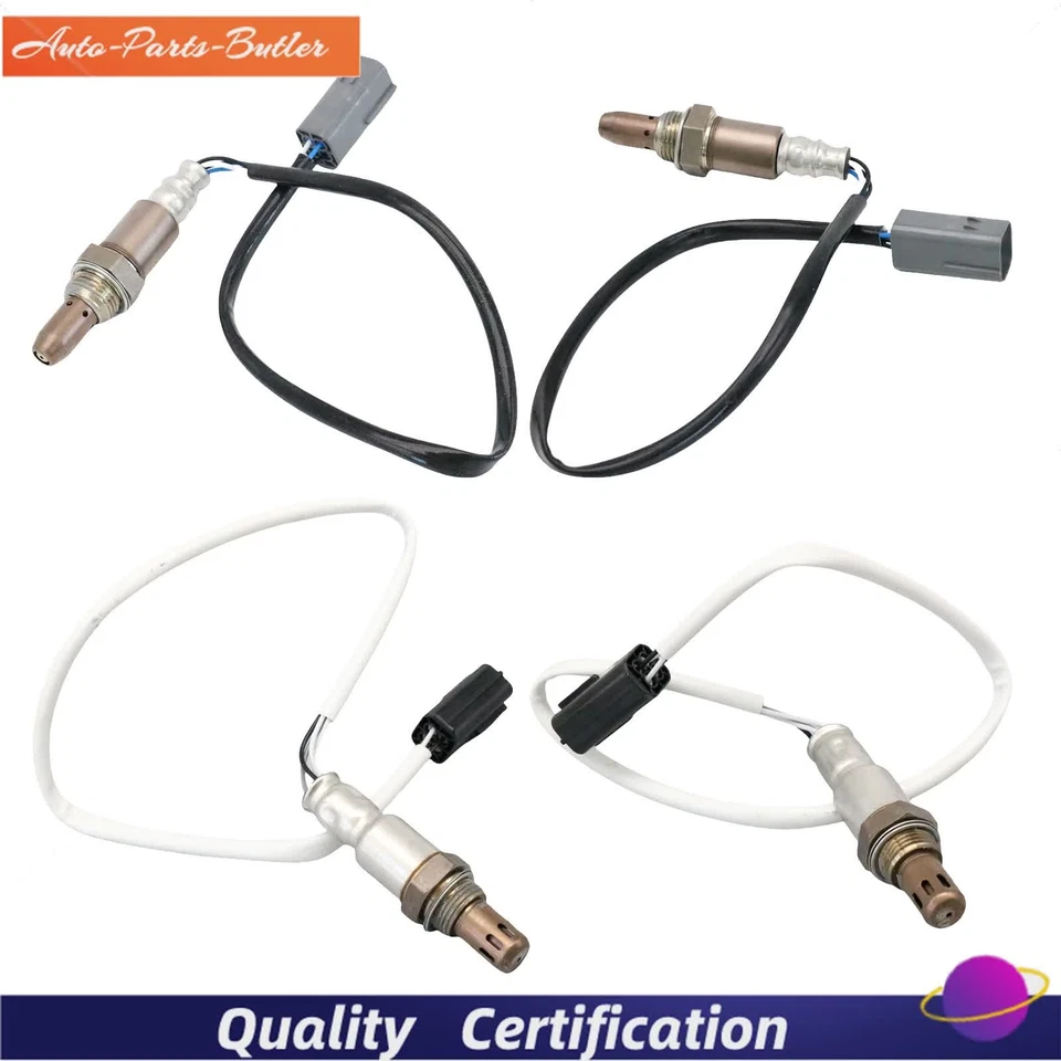 Set of 4 Up+Down Oxygen Sensor Fits 2009 2010 Nissan Infiniti M35 G37 350Z 370Z - Image 1 of 4