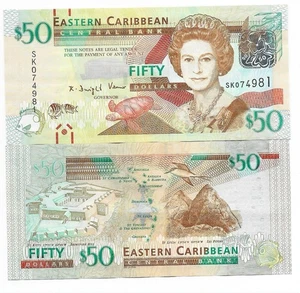 Eastern Caribbean 50 Dollars Circulated ND(2012) - Picture 1 of 1