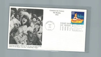 1999 First day Cover #3188o Yellow Submarine The Beatles 1960's Mystic Cachet - Image 1 of 2
