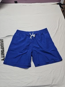 Manfinity Blue Drawstring Swim trunks Pockets Bottoms Mens Size XL - Picture 1 of 9
