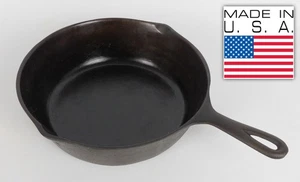Vintage #7 BSR Cast Iron Chicken Fryer Cleaned Restored Seasoned USA - Picture 1 of 7
