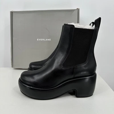 Everlane The Puffa Boot en Negro Talla 9 Chelsea Tobillo 3.25" Plataforma Gruesa Foto 1 de 4