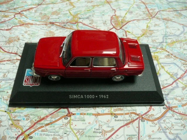 SIMCA 1000 Rouge 1962 Serie SIMCA Altaya IXO 1/43 en boite - Photo 1/1