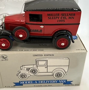 1993 LIMITED EDITION Case Dealer Sleepy Eye MN. MODEL A DELIVERY DIECAST BANK - Picture 1 of 8