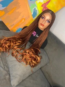 Handmade Braided Wig For black Women.made On A Lace Frontal.pre-order, - Picture 1 of 2