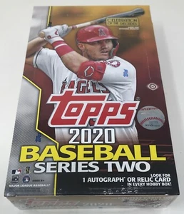 2020 TOPPS Baseball SERIES 2 Unopened HOBBY Card BOX Sealed MLB 1 Auto or Relic - Picture 1 of 5