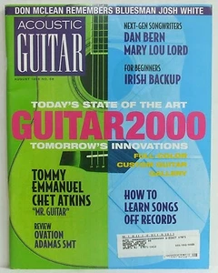 State of the Art Acoustic Guitar Magazine Tommy Emmanual Chet Atkins August 1998 - Picture 1 of 1