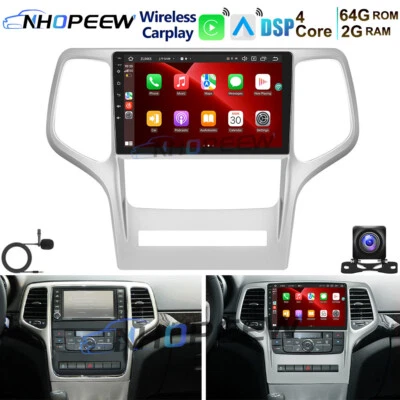 64GB Android 15 Carplay Autoradio GPS Navi Für 2011-2014 Jeep Grand Cherokee WK2 - Bild 1 von 4