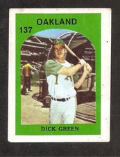 Dick Green 1972 Venezuelan Stamp Oakland Athletics #137 Super Rare