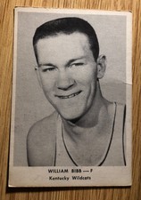 Vintage 1955 Ashland Oil Basketball Card William Bibb Kentucky Wildcats VG+ Rare