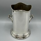 Antique Silver Plated Wine Bottle Holder Tall Coaster Stand Daniel & Arter c1900