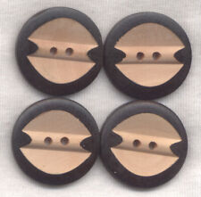 Chocolate and Butterscotch Buttons 2-tone 30mm (1 1/4 inch) Bag of of 20/BT500B