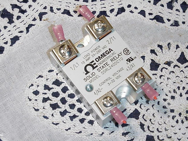 Omega SSRL240DC10 Solid State Relay Load Power 10AMP 24-280VAC, Control 3-32 VDC - Image 1 of 1