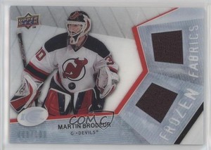 2008-09 Upper Deck Ice Frozen Fabrics PETG /100 Martin Brodeur #MB HOF