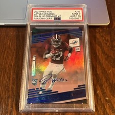 Jaylen Waddle 2021 Panini Prestige Blue Premium XP Sig PSA 9 Auto 10 PSA/DNA