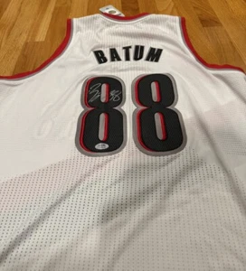 NBA Portland Trail Blazers Nicolas Batum Signed Adidas Rev30 Authentic Jersey  - Picture 1 of 8