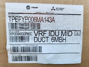 Trane TPEFYP-MA143A Medium Static VRF IDU MITTELKANAL 6MBH MITSUBISHI INNENGERÄT - Bild 1 von 2
