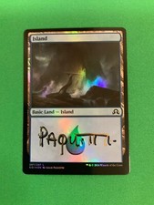 MTG Magic Island FOIL Signed Artist Proof x1 Shadows Over Innistrad Paquette