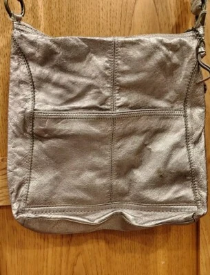 The Sak Metallic Rose Gold Pyrite Color Genuine Leather Purse Handbag Crossbody  - Image 1 of 4