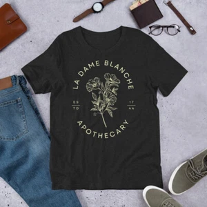 La Dame Blanche Apothecary T-Shirt | Sassenach Shirt | Outlander Tee  - Picture 1 of 5
