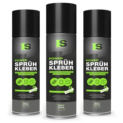 Spraytive 3x500ml Power adesivo spray adesivo tessile permanente schiuma tappeto - Immagine 1 di 4
