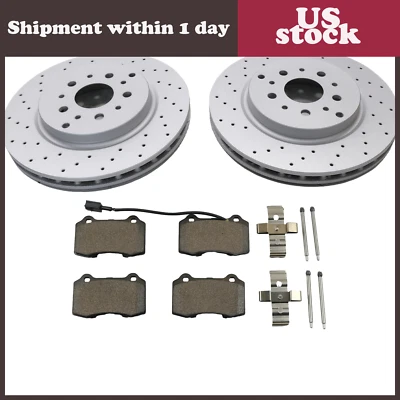 NEW #6904 Rear brake pads rotors  FOR Maserati GranTurismo Quattroporte - Image 1 of 4